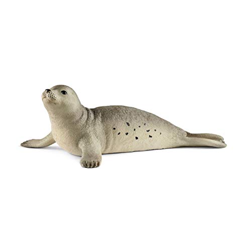 Schleich-14801 Foca, Color Verde, Gris (14801