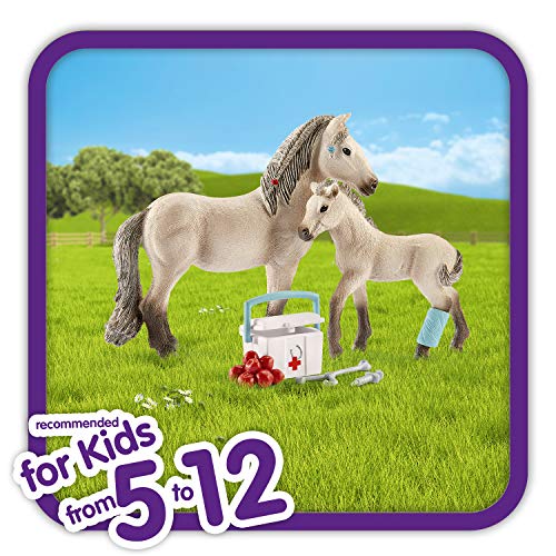 Schleich 42430 Horse Club play set - Horse Club Hannah set de primeros auxilios, juguetes a partir de 5 años