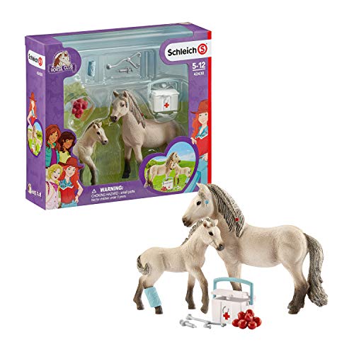 Schleich 42430 Horse Club play set - Horse Club Hannah set de primeros auxilios, juguetes a partir de 5 años