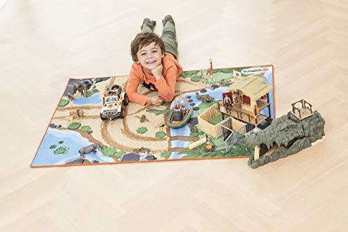 Schleich 42477 Wild Life Play Set - Alfombra Wild Life, juguetes a partir de 3 años