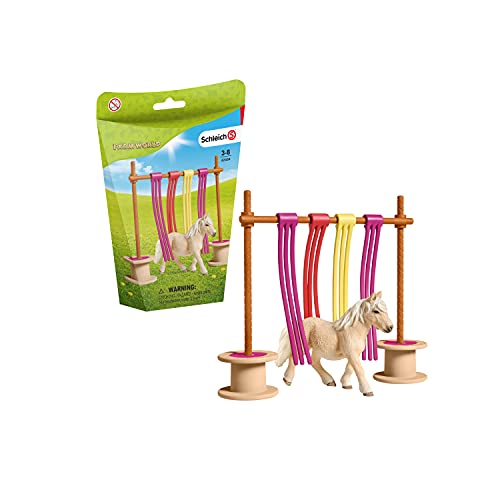 Schleich 42484 Farm World play set - cortina de aleteo de ponis, juguetes a partir de 3 años