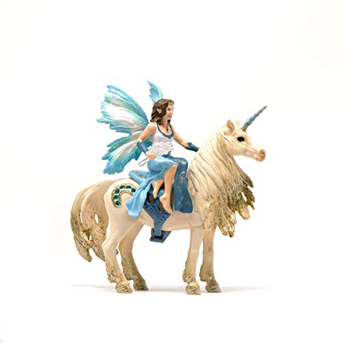 Schleich 42508 bayala play set - Paseo de Eyela en un unicornio de oro, juguetes a partir de los 5 años