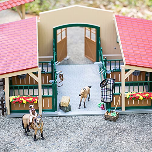 Schleich - Caballeriza con Caballos y Accesorios. con Múltiples Funciones