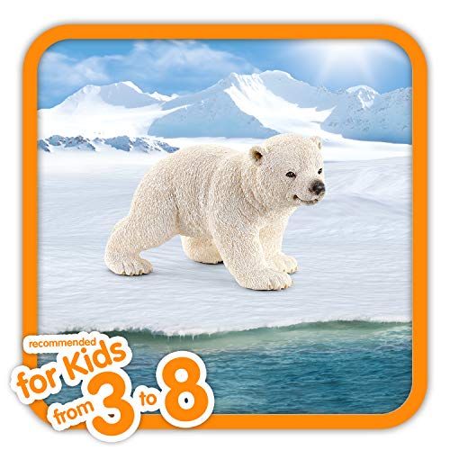 Schleich - Cría de oso polar, corriendo, figura (14708) , color/modelo surtido