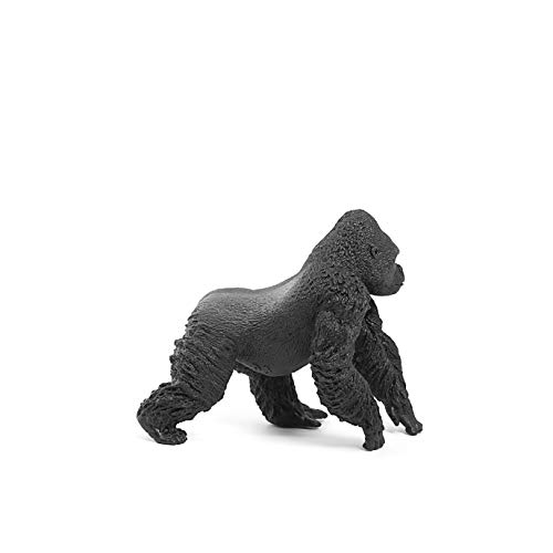 Schleich- Figura de Gorila Macho, Color Negro, 9,4cm