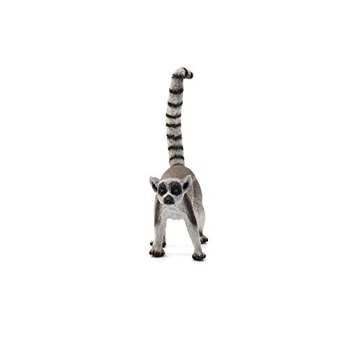 Schleich-Figura de Lémur de cola anillada, Colección Wild Life, colores, 7.6 cm (14827)