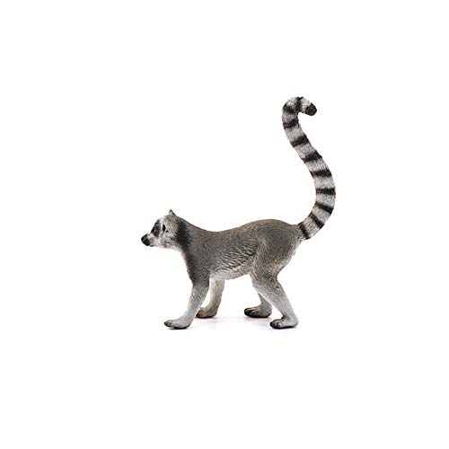 Schleich-Figura de Lémur de cola anillada, Colección Wild Life, colores, 7.6 cm (14827)