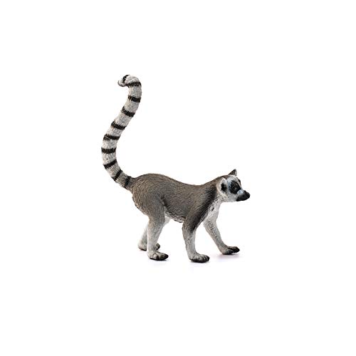 Schleich-Figura de Lémur de cola anillada, Colección Wild Life, colores, 7.6 cm (14827)