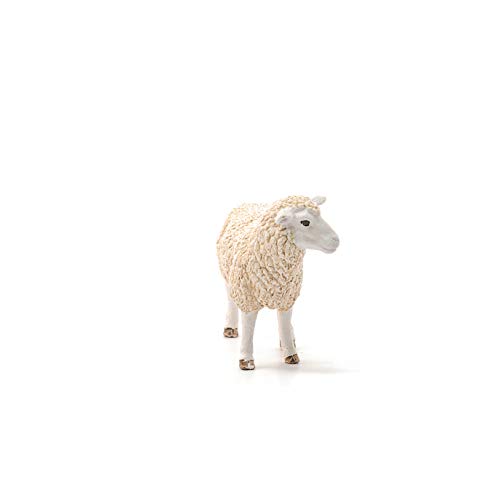 Schleich- Figura de Oveja, Colección Farm World, 8.8 cm (13882)