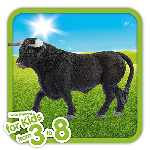 Schleich- Figura de Toro de Lidia, Color Negro, 9 cm.