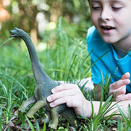 Schleich- Figura dinosaurio Braquiosaurio, Color marrón, 18,5 cm