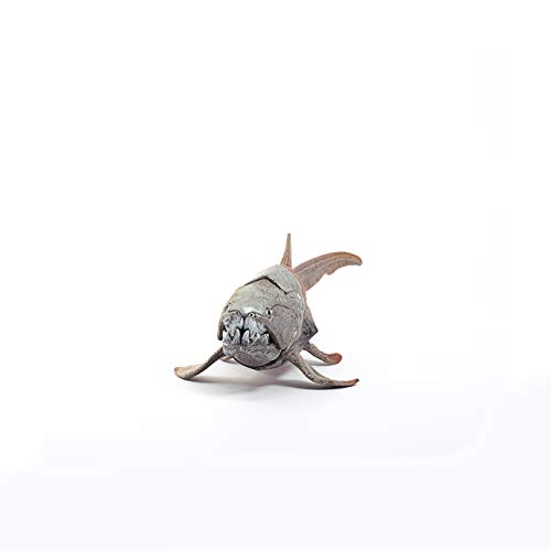 Schleich- Figura dinosaurio Dunkleosteus. Depredador de los mares.Color gris, 6,5cm