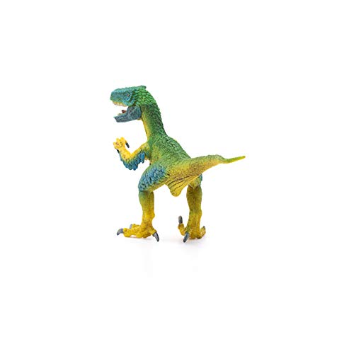 Schleich- Figura dinosaurio Velocirráptor, Color verde, 10,3cm