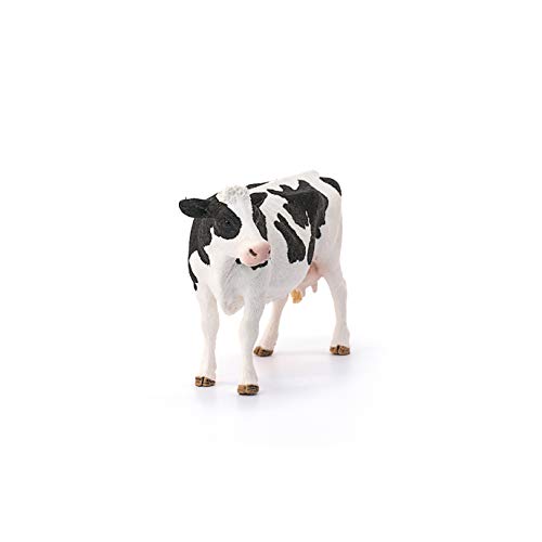 Schleich - Figura vaca frisona de manchas negras, 8,2 cm.