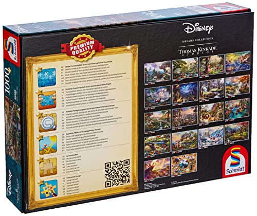 Schmidt Spiele Thomas Kinkade Disney-Puzzle (1000 Piezas), diseño de dálmata, Color carbón (59489)