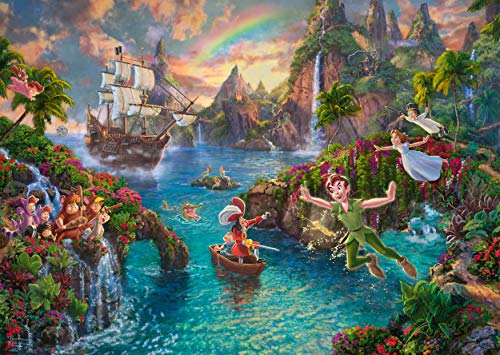 Schmidt Thomas Kinkade: Disney-Rompecabezas de Peter Pan (1000 Piezas) (59635)