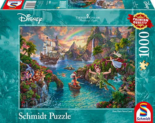 Schmidt Thomas Kinkade: Disney-Rompecabezas de Peter Pan (1000 Piezas) (59635)