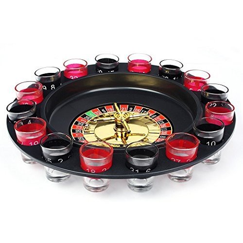 Schramm® Juego de Beber Ruleta Incl. Embalaje de Regalo Juego de Beber para Adultos