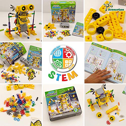 Science4you Robotics Betabot - Kit Robotica para Niños con 126 Piezas, Construye tu Robot Interactivo, Construcciones para Niños, Robot para Montar, Juegos Educativos Niños 6 7 8 9 10 - 14 Años