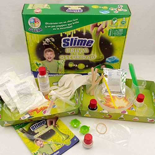 Science4You-Slime Juguete Educativo Stem para Niños +8 Años, Slime Brilla Oscuridad, Multicolor (611672)