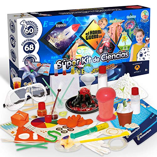 Science4you-Super Kit de Ciencias de El Hormiguero – Juguete Científico 60 Experimentos y un Libro Educativo, Regalo Original para Niños de 8 Años y más, Multicolor (80002755)