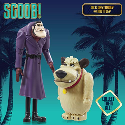 Scooby Doo Película de Scoob - Figuras de acción Twin Pack - Dick Dastardly y Muttley