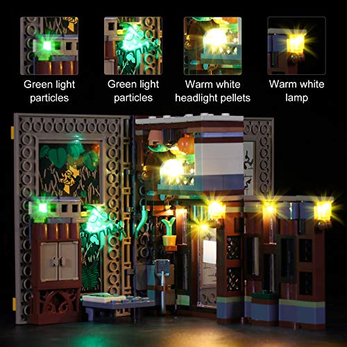 Seasy Juego de iluminación para Lego Harry Potter Hogwarts Moment, juego de iluminación LED compatible con Lego 76382 / 76383 / 76384 / 76385 (sin set Lego)