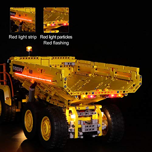 Seasy Juego de iluminación para Lego Technic Volvo Dumper (6 x 6), juego de iluminación LED compatible con Lego 42114 (sin juego Lego).