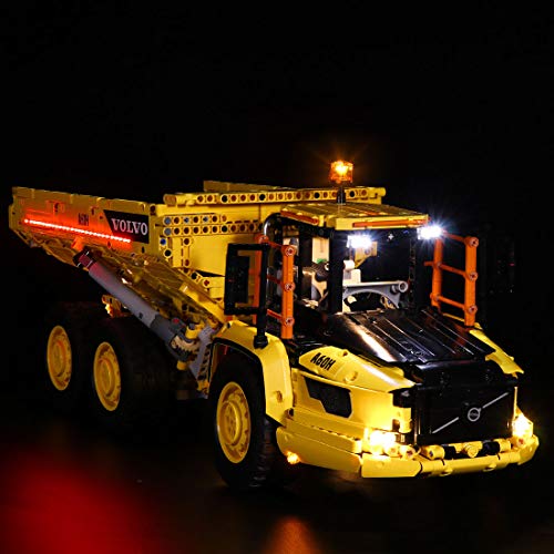 Seasy Juego de iluminación para Lego Technic Volvo Dumper (6 x 6), juego de iluminación LED compatible con Lego 42114 (sin juego Lego).