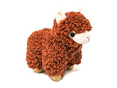 Selldorado® 2 peluches de lama / alpaca de peluche suave en marrón y beige, 22 cm para bebés y niños