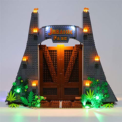 SENG Juego de iluminación LED para Jurassic World Jurassic Park T. rex Rampage modelo de bloques de construcción, compatible con Lego 75936 (modelo no incluido)