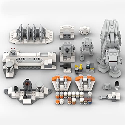 SENG Mikro Hoth Attack AT AT-ST MOC-50457 - Kit de construcción de 567 piezas compatible con Lego Star Wars Autorizado y diseñado por Ron_mcphatty