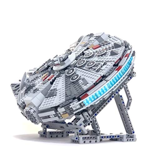 SENG Soporte de pantalla MOC para Star War Millennium Falcon modelo de nave espacial, compatible con Lego 75257