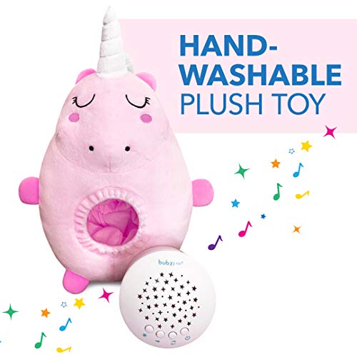 Sensor Activado Por el llanto Del Bebé Peluche Para Bebé Unicornio - Máquina de Ruido Blanco – Luz quitamiedos infantil – Regalo para Bebé Niña - Calmante del Sueño – Regalo para Recién Nacido