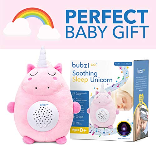 Sensor Activado Por el llanto Del Bebé Peluche Para Bebé Unicornio - Máquina de Ruido Blanco – Luz quitamiedos infantil – Regalo para Bebé Niña - Calmante del Sueño – Regalo para Recién Nacido