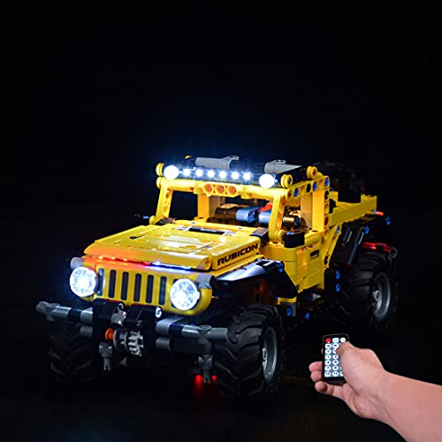 SEREIN Juego de iluminación LED para Lego Technic Jeep Wrangler, lámpara USB, compatible con modelo de construcción Lego 42122 (sin set Lego)