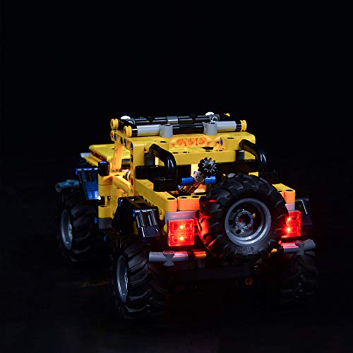 SEREIN Juego de iluminación LED para Lego Technic Jeep Wrangler, lámpara USB, compatible con modelo de construcción Lego 42122 (sin set Lego)