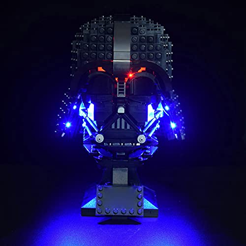 SEREIN Kit de iluminación LED para Lego 75304 Star Wars Casco de Darth Vader, Juego de luces compatible con LEGO 75304 Bloques de Construcción (Solo luz LED)