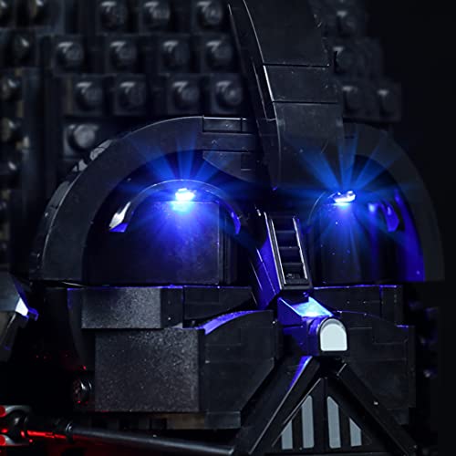 SESAY Juego de iluminación personalizable para casco Lego Star Wars Darth-Vader de Lego, juego de iluminación LED, compatible con Lego 75304 (sin juego de Lego), versión básica