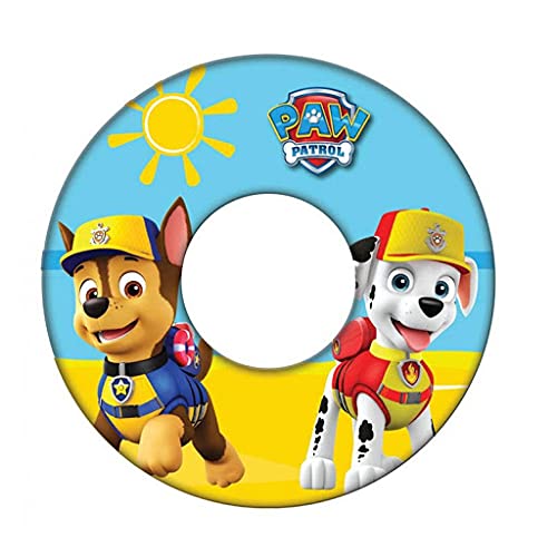 Set Infantil para Piscina y Playa. Manguitos hinchables y Flotador Hinchable. Buen Vinilo, Resistente al Agua y Rayos UV. con válvulas de Seguridad para los niños. (Patrulla Canina 1)