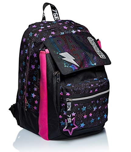 Seven - ZAINO MIX - DANCE PARTY, MEZCLA DE MOCHILA - FIESTA DE BAILE Unisex Niños, Nero, Unica