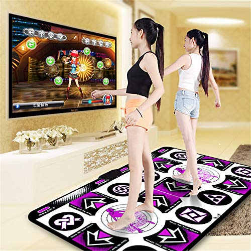 SHDT Doble Dance Mat, Mat Juego Inalámbrico Inalámbrico Plegable Dance Mat Cojín De La Danza, Antideslizante De La Manta Bailar, TV por Ordenador De Doble Uso Somatosensoriales Danza Mats,C