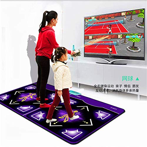 SHDT Juego Dance Mat, Cojín De La Danza del Paso Doble, Arcade Estilo De Los Juegos De Baile Somatosensorial Gamepad TV Video Juegos Yoga para Mantenerse En Forma Partido Casero