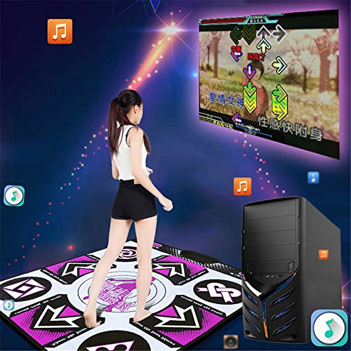 SHDT Wired Dance Mat Cojín De La Danza, Baile Antideslizante Manta Ritmo Y Beat Game Pad Danza del Paso De Bajar De Peso De Ratón del Bailarín De Manta, Ordenador Dedicado,A