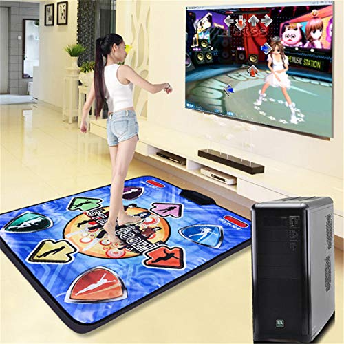 SHDT Wired Dance Mat Cojín De La Danza, Baile Antideslizante Manta Ritmo Y Beat Game Pad Danza del Paso De Bajar De Peso De Ratón del Bailarín De Manta, Ordenador Dedicado,A