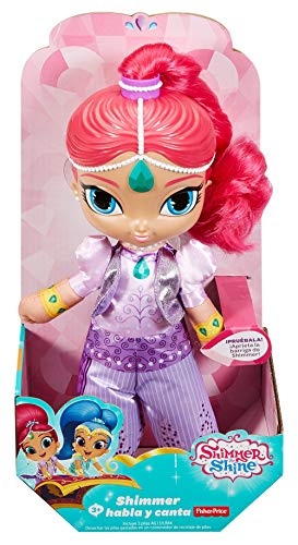 Shimmer y Shine Genio Shimmer habla y canta, muñeca con sonidos (Mattel FPP37)