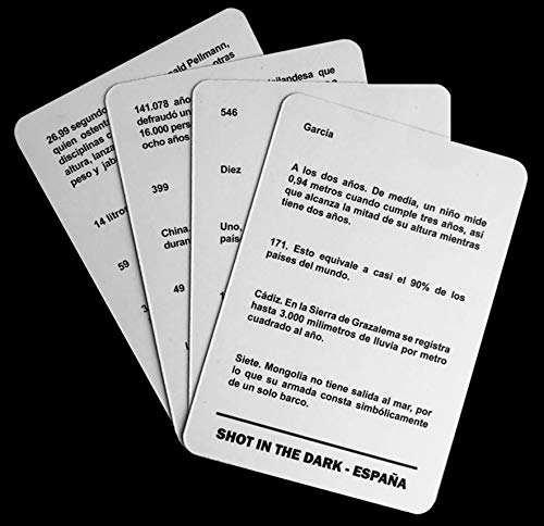 Shot in the Dark España (Juego de Cartas) - Preguntas rocambolescas, conjeturas y especulaciones