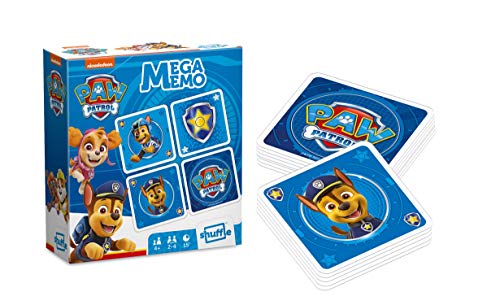 Shuffle Juego Mega-Memo Paw Patrol, Shuffle Plus Paw Patrol Game