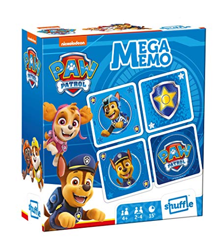 Shuffle Juego Mega-Memo Paw Patrol, Shuffle Plus Paw Patrol Game