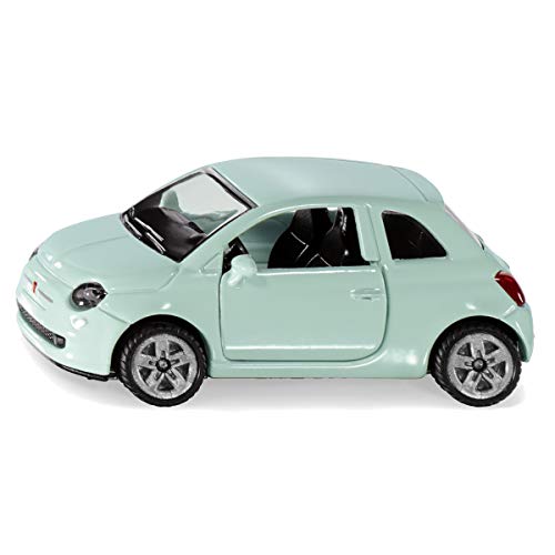 siku 1453, Fiat 500, Vehículo de juguete para niños, Metal/plástico, Verde menta, Ruedas de goma